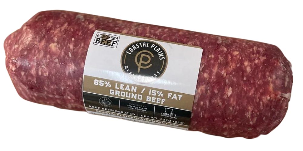 Vacuum-packed Coastal Plains ground beef